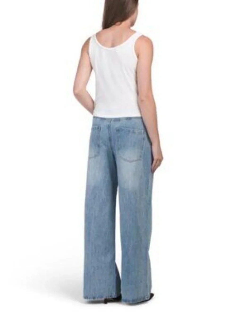 BLANK NYC Low Rise Baggy Wide Leg Jeans - Picture 2 of 4